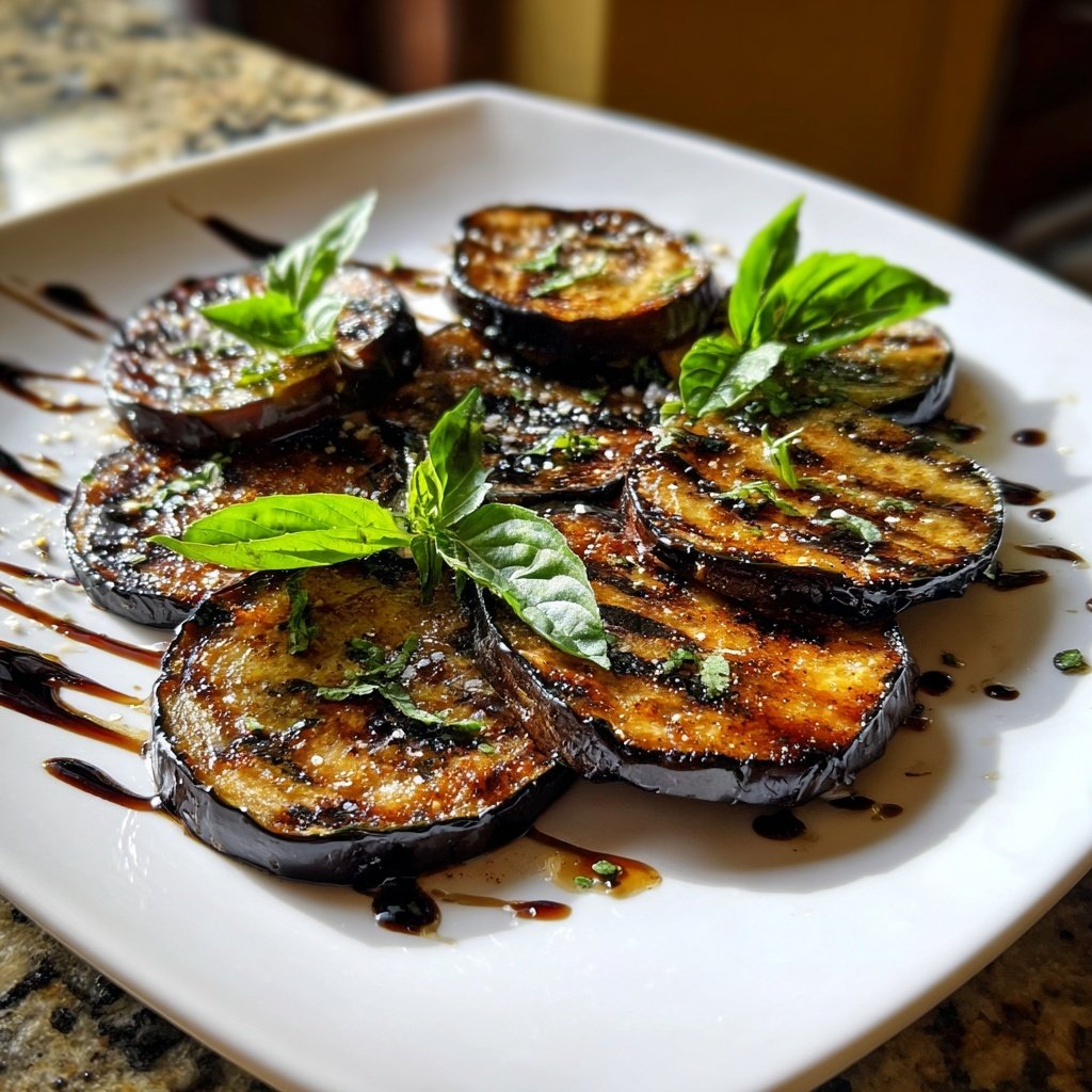 Gegrillte Auberginen Scheiben