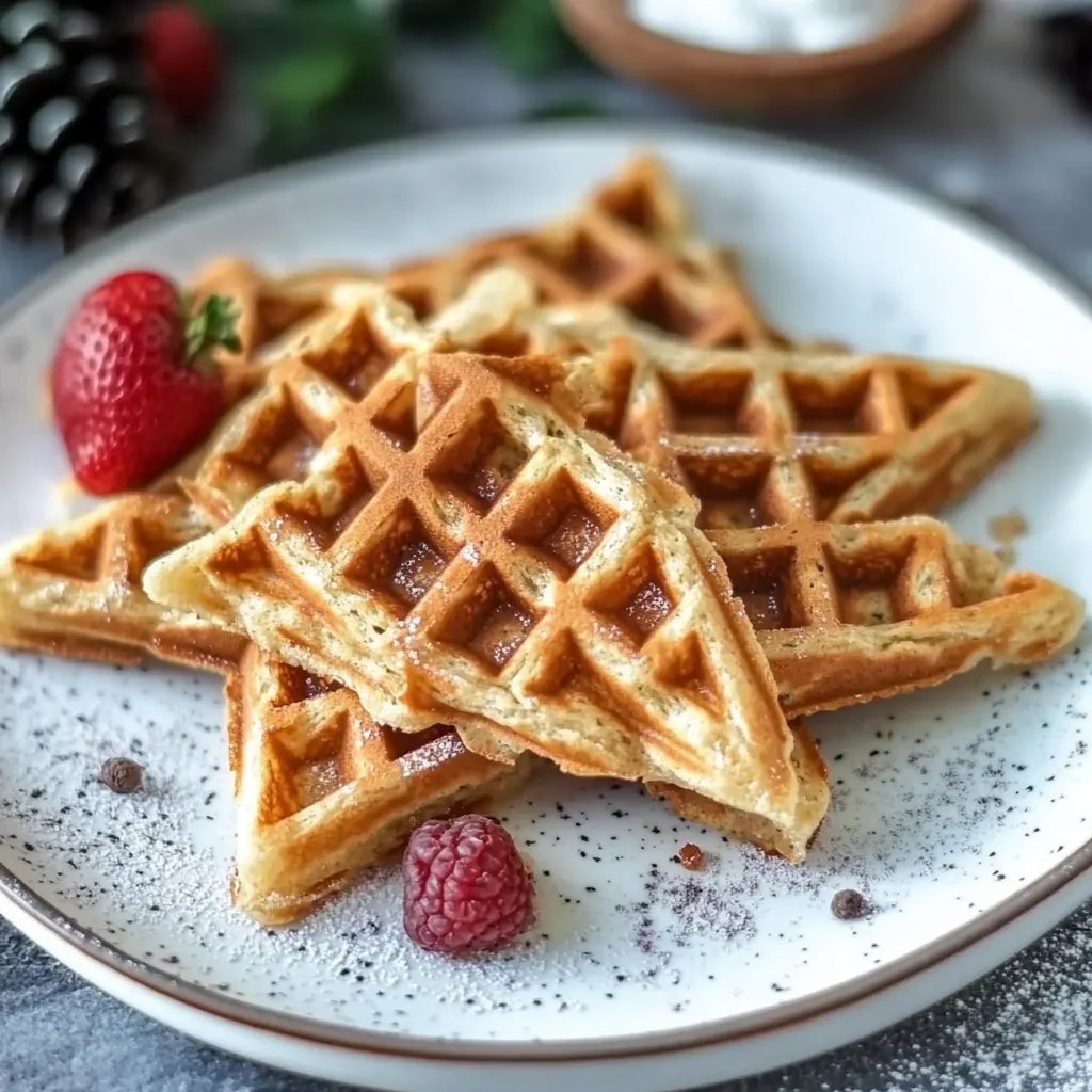 Spekulatius-Waffeln zu Weihnachten