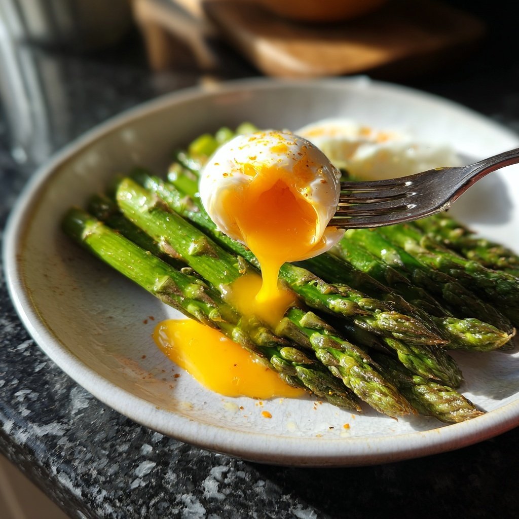 Grüner Spargel Mit Ei