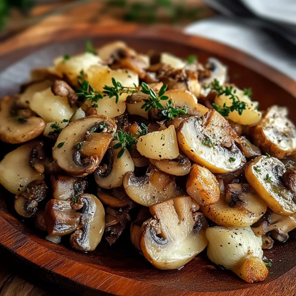 Blumenkohl-Pfanne mit Champignons
