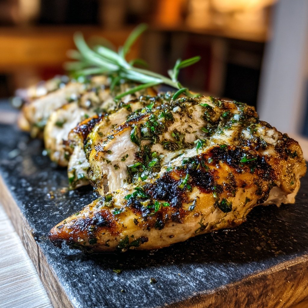 Gegrillte Hähnchenbrust Mit Kräutern