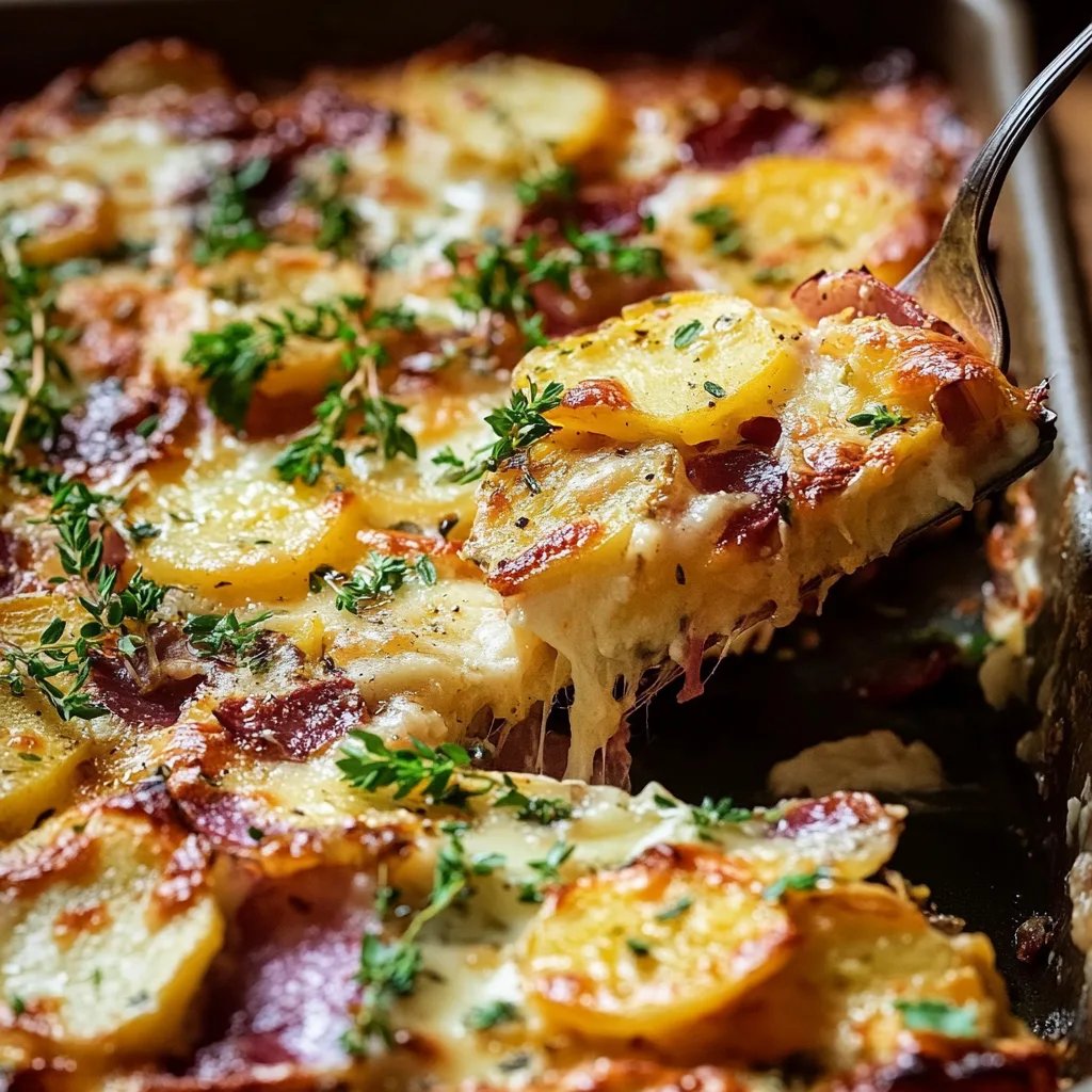 Bunter Kartoffelgratin mit Gemüse
