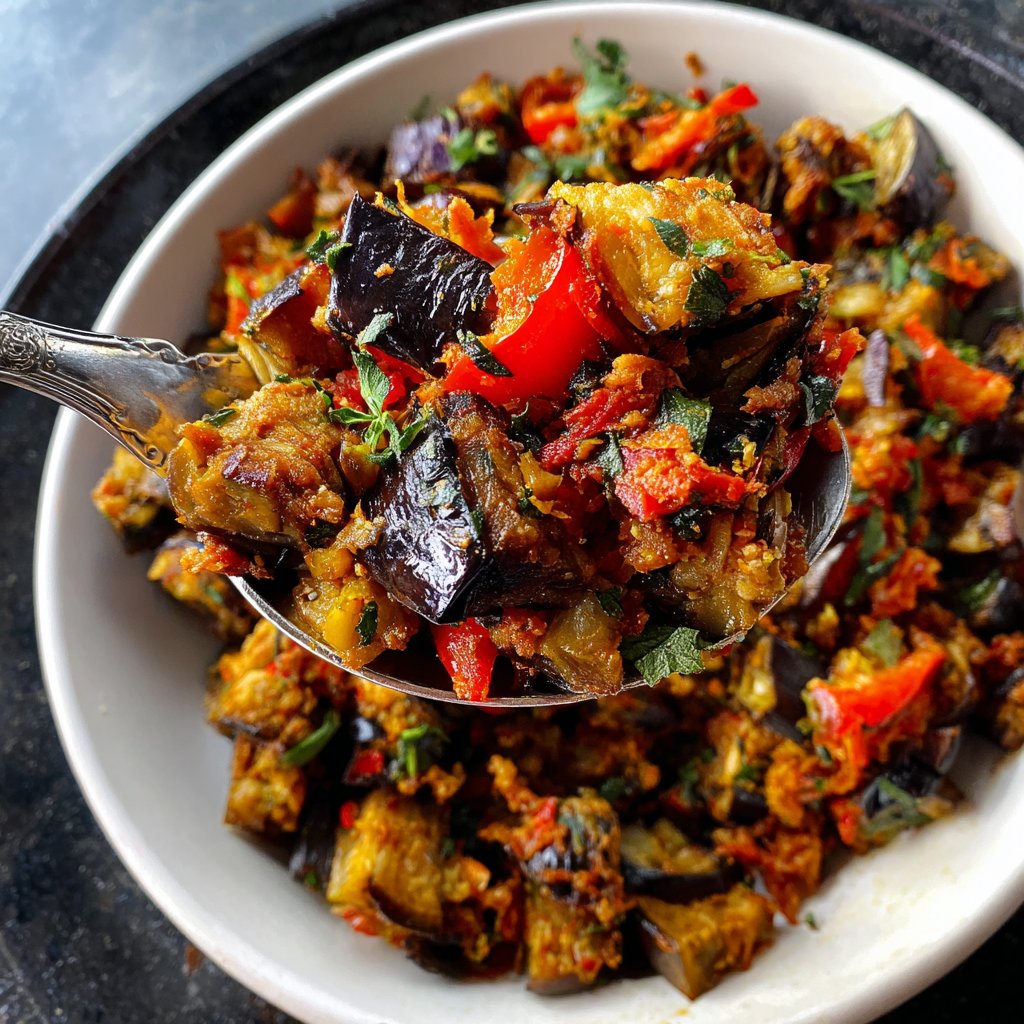 Auberginenpfanne aromatisch
